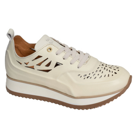 ESBLY Ecru, Sneakers basses Coco & Abricot