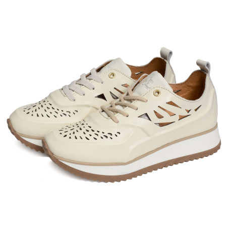 ESBLY Ecru, Sneakers basses Coco & Abricot