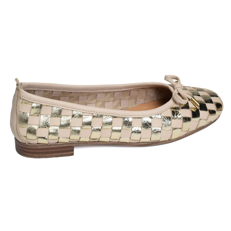 ESCOS Beige Or, Ballerines Coco & Abricot