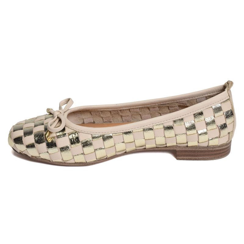 ESCOS Beige Or, Ballerines Coco & Abricot