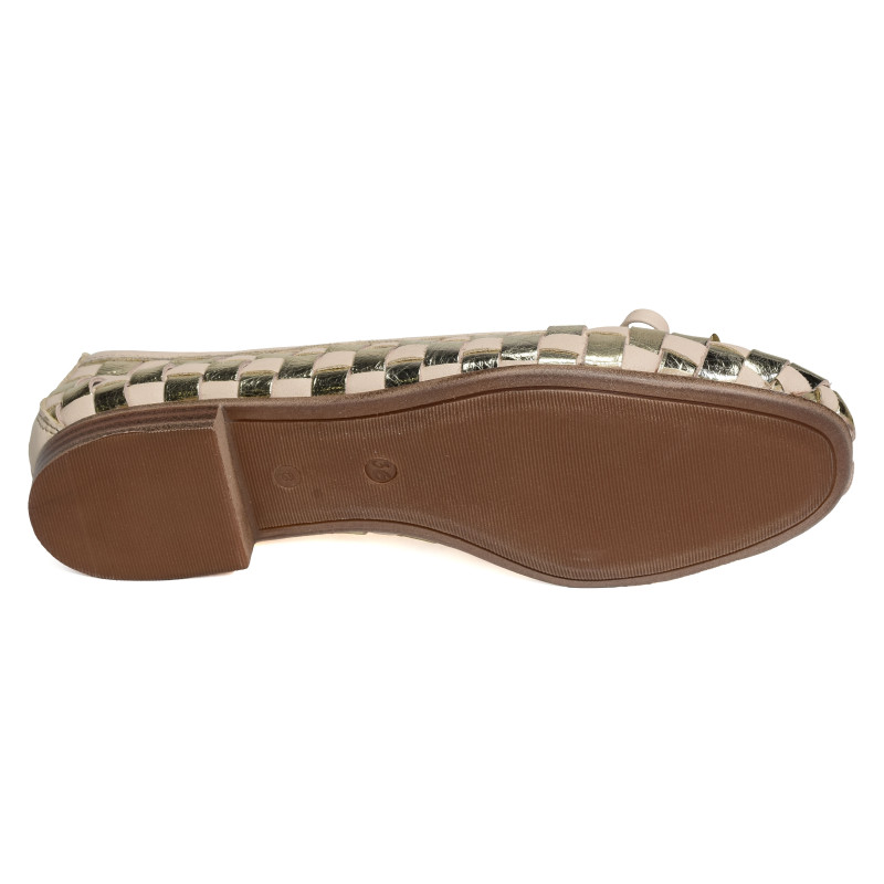 ESCOS Beige Or, Ballerines Coco & Abricot