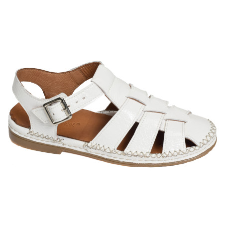 MAGESCQ Verni Blanc, Slingback Coco & Abricot