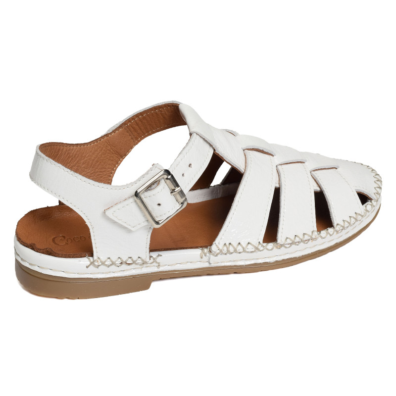 MAGESCQ Verni Blanc, Slingback Coco & Abricot
