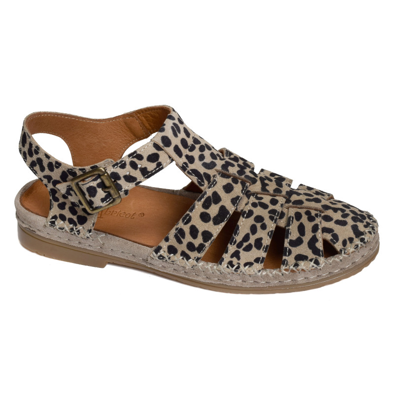 MAGESCQ Léopard, Slingback Coco & Abricot