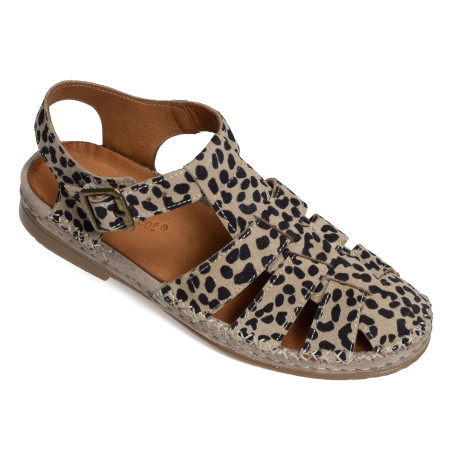 MAGESCQ Léopard, Slingback Coco & Abricot