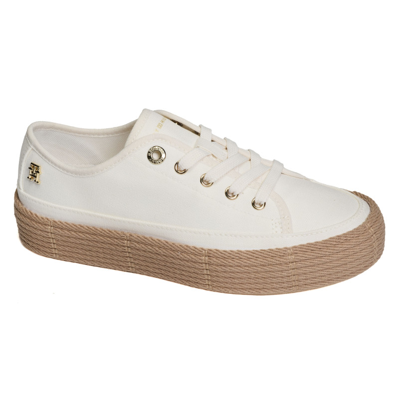 VULC ESPADRILLE SNEAKER 8404 Blanc, Chaussures basses Tommy Hilfiger