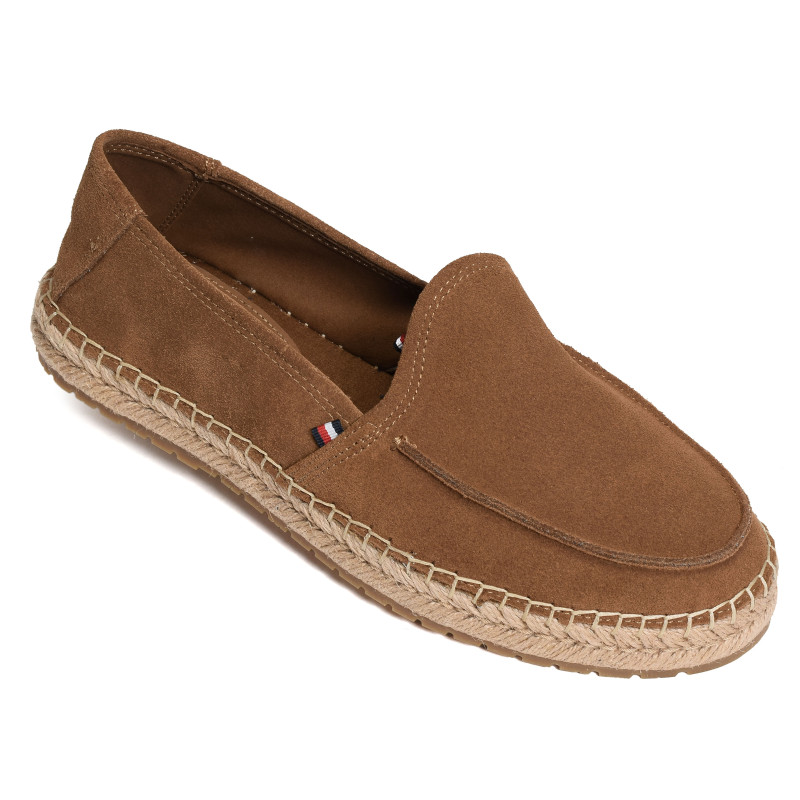 HILFIGER FLEX ESPA SUEDE LOAFER 5392 Marron, Espadrilles Tommy Hilfiger