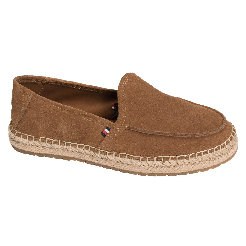 HILFIGER FLEX ESPA SUEDE LOAFER 5392 Marron, Espadrilles Tommy Hilfiger