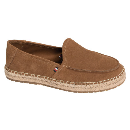 HILFIGER FLEX ESPA SUEDE LOAFER 5392 Marron, Espadrilles Tommy Hilfiger