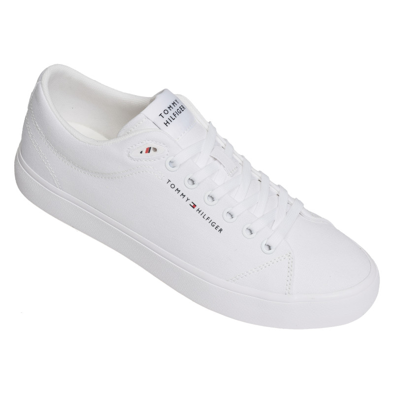 TH HI VULC LOW CORE CANVAS 5396 Blanc, Chaussures basses Tommy Hilfiger