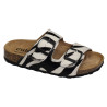 AMALIA 261 Blanc Noir, Mules Cubanas