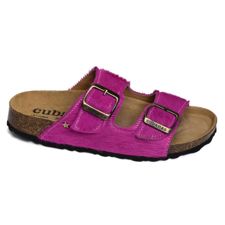 AMALIA 263 Fuchsia, Mules Cubanas