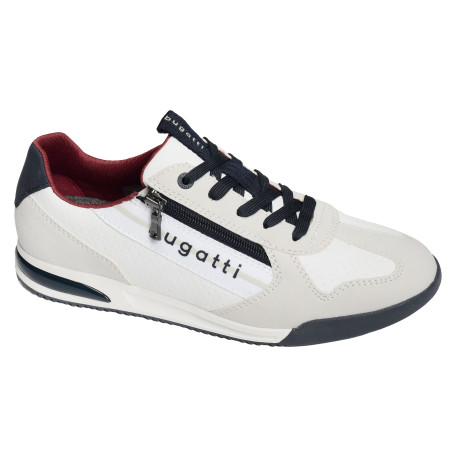 A3811 Blanc Gris, Sneakers basses Bugatti