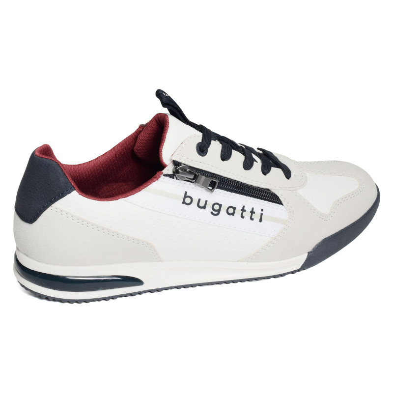 A3811 Blanc Gris, Sneakers basses Bugatti