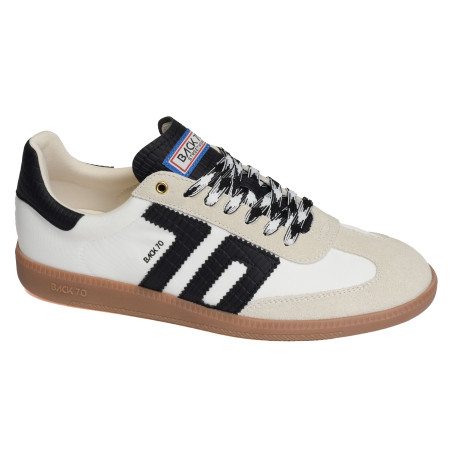 GHOST NYLON MEN Blanc Noir, Sneakers basses Back 70