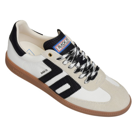 GHOST NYLON MEN Blanc Noir, Sneakers basses Back 70