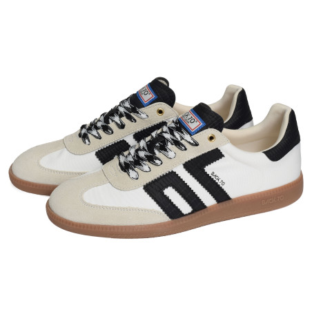 GHOST NYLON MEN Blanc Noir, Sneakers basses Back 70