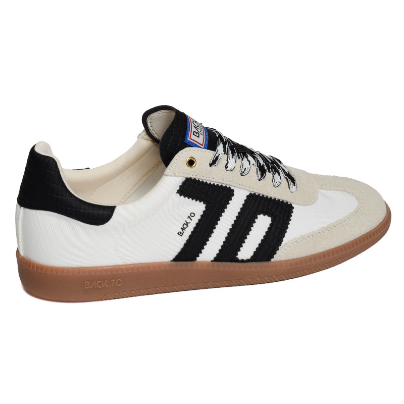 GHOST NYLON MEN Blanc Noir, Sneakers basses Back 70
