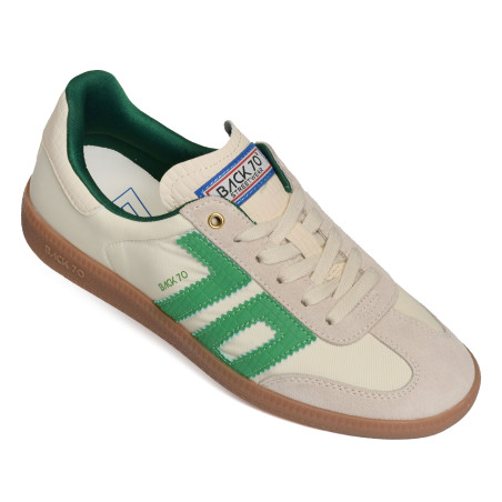 GHOST NYLON Beige Vert, Sneakers basses Back 70