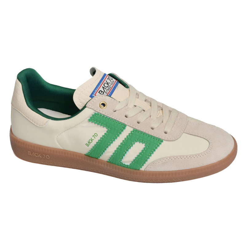 GHOST NYLON Beige Vert, Sneakers basses Back 70