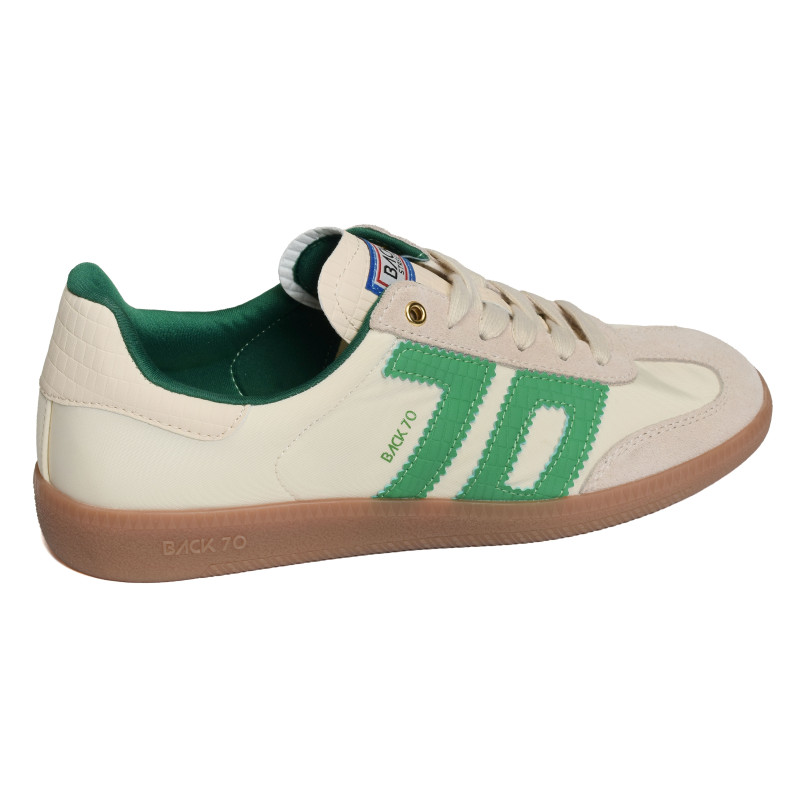 GHOST NYLON Beige Vert, Sneakers basses Back 70