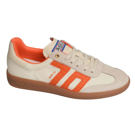 GHOST NYLON Beige Orange, Sneakers basses Back 70