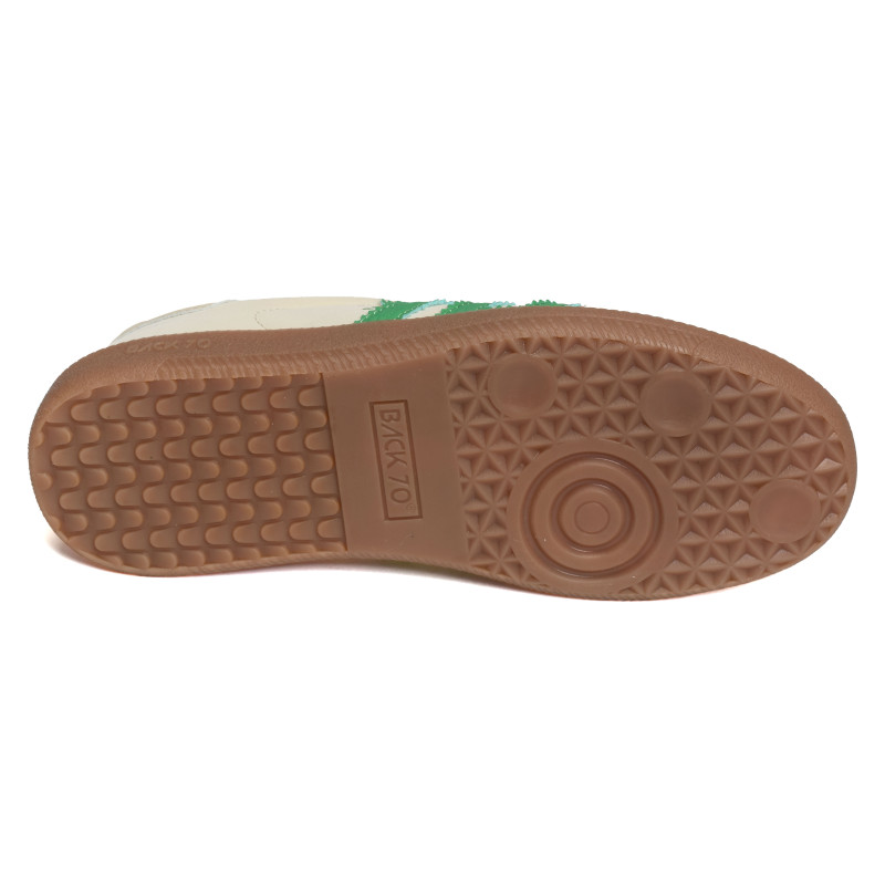 GHOST NYLON Beige Vert, Sneakers basses Back 70