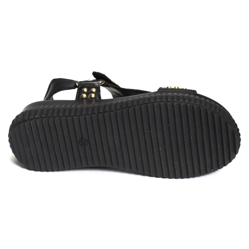 L68003 Noir, Nu-Pieds à plateforme MJUS