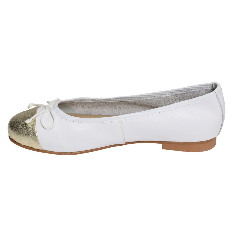 DIANE Blanc Or, Ballerines Folie's