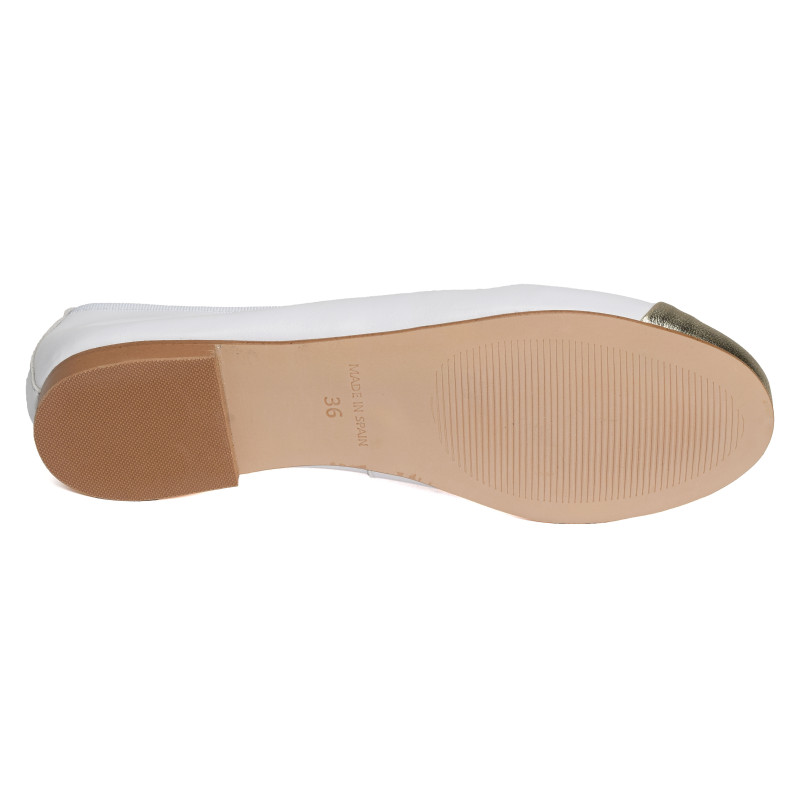 DIANE Blanc Or, Ballerines Folie's