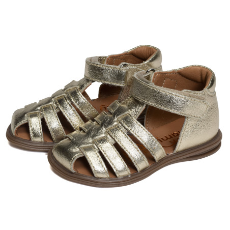 PAILLETTE Or, Sandales plates & Nu-Pieds Bellamy