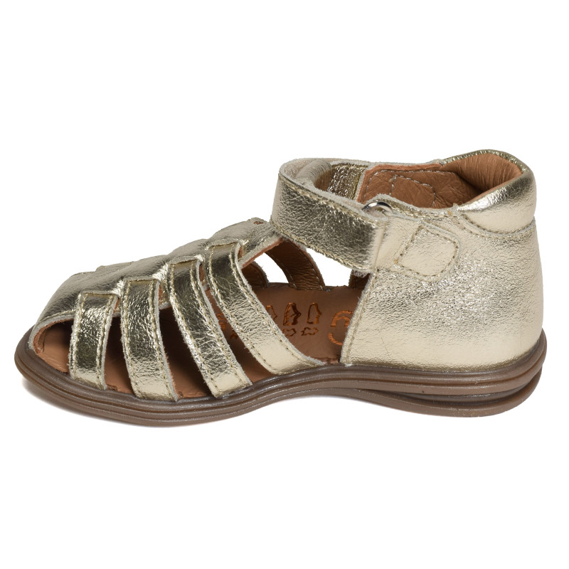 PAILLETTE Or, Sandales plates & Nu-Pieds Bellamy