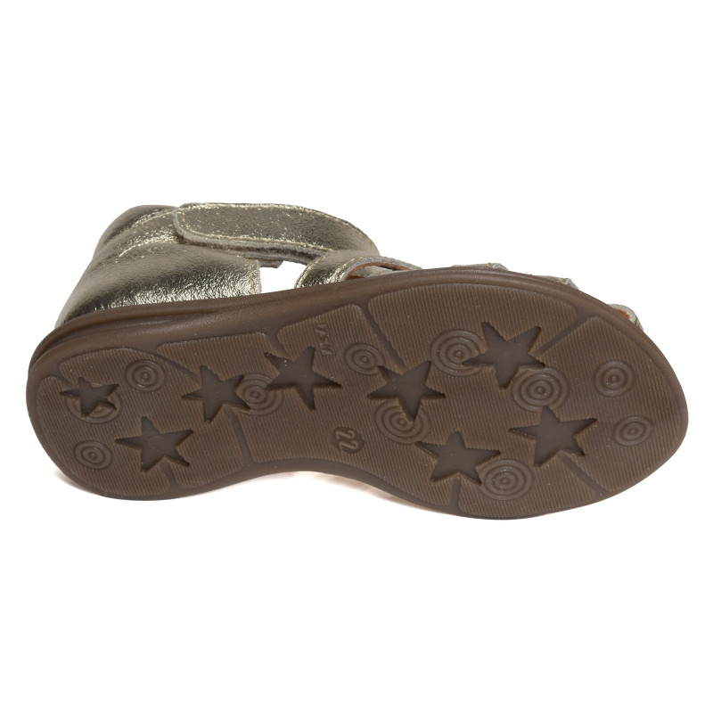 PAILLETTE Or, Sandales plates & Nu-Pieds Bellamy