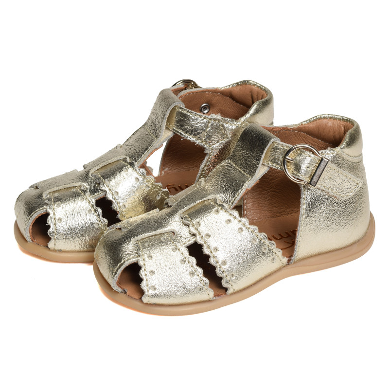 DANUBE Or, Sandales plates & Nu-Pieds Bellamy