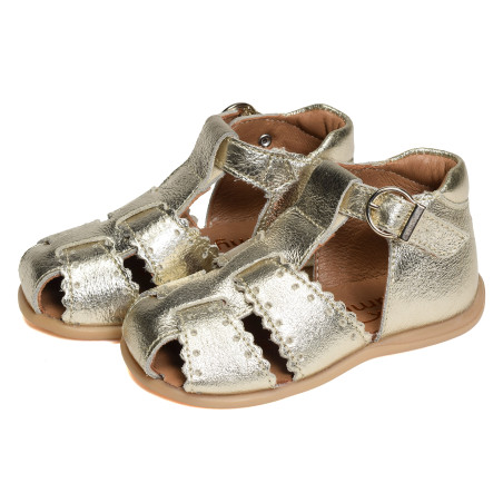 DANUBE Or, Sandales plates & Nu-Pieds Bellamy