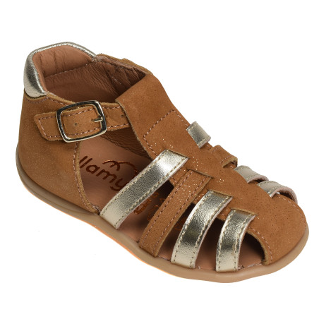 DAX Camel Or, Sandales plates & Nu-Pieds Bellamy