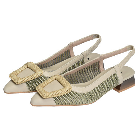 SOHO 254046 Beige Vert, Slingback Hispanitas