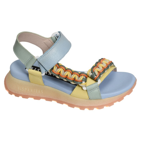 CERVO 253898 Bleu Multicolore, Sandales compensées Hispanitas