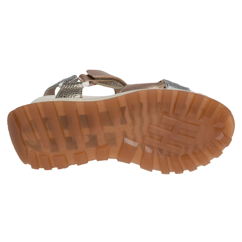 BOLEROMET 253896 Argent Rose, Sandales compensées Hispanitas