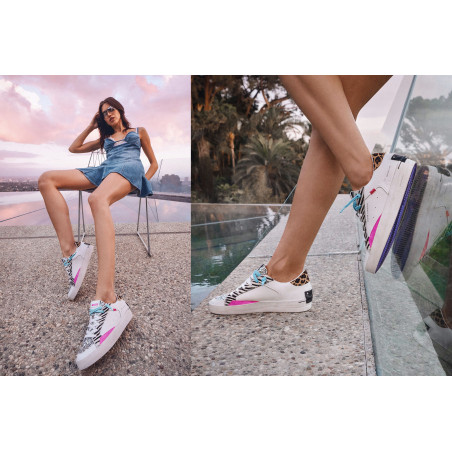 SK8 DELUXE Blanc Zèbre, Sneakers basses Crime London