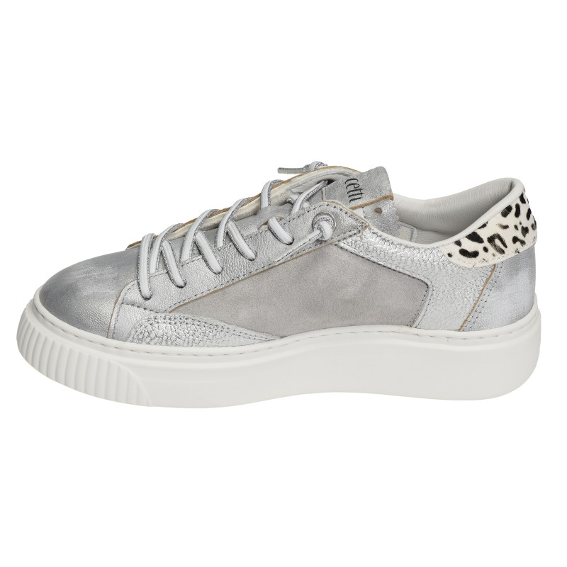 C1342 XL W Argent Léopard, Sneakers basses Cetti