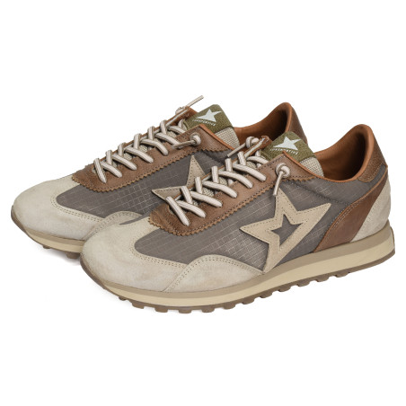 C1259 Taupe, Baskets running Cetti