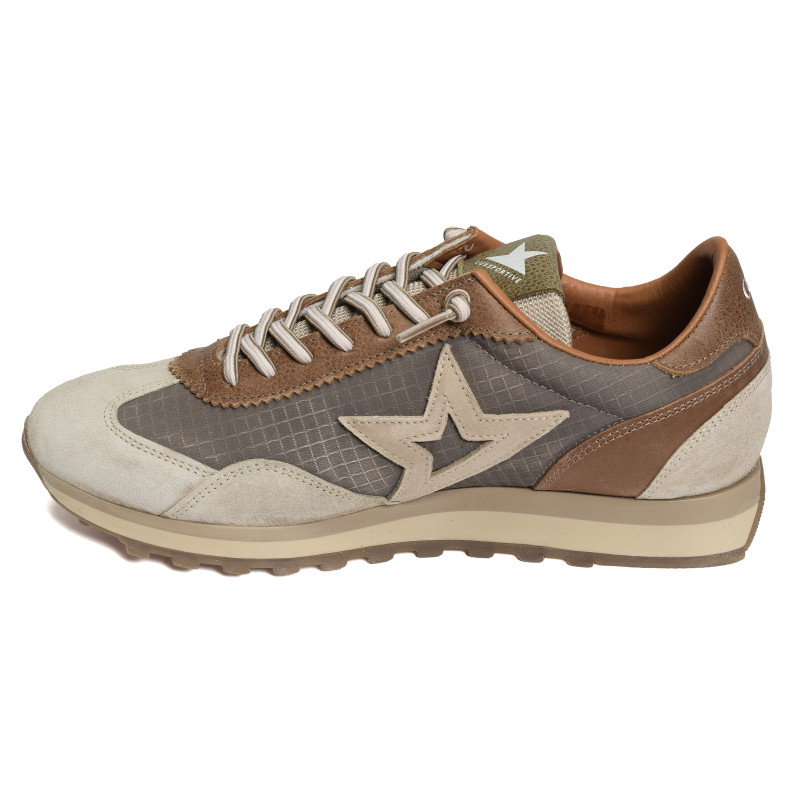 C1259 Taupe, Baskets running Cetti