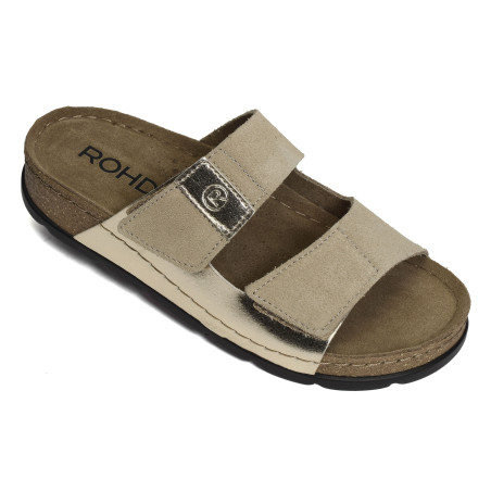 5413 Beige Platine, Mules Rohde