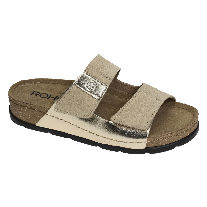 5413 Beige Platine, Mules Rohde