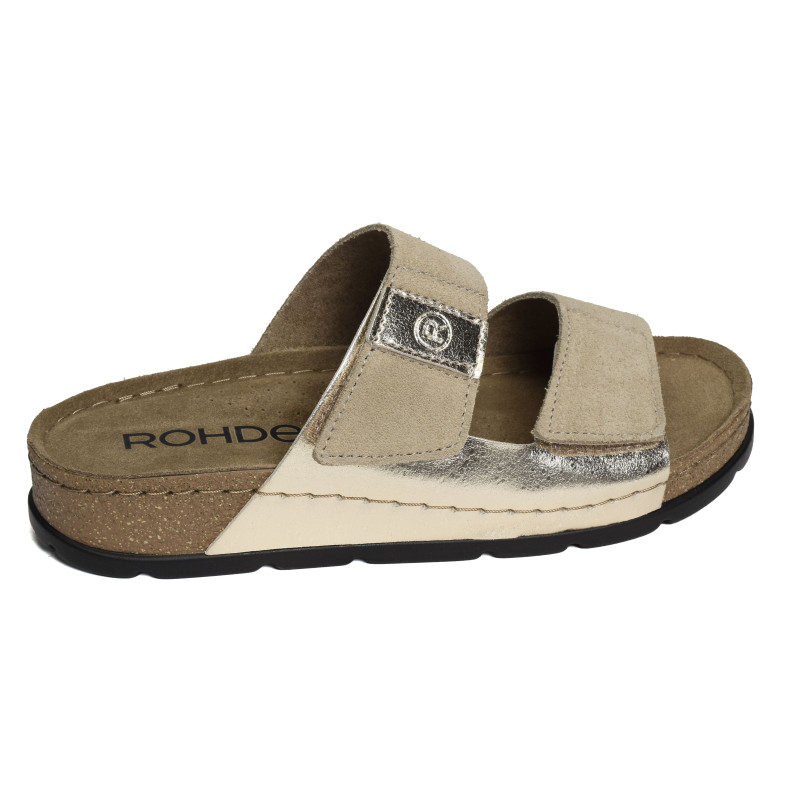 5413 Beige Platine, Mules Rohde