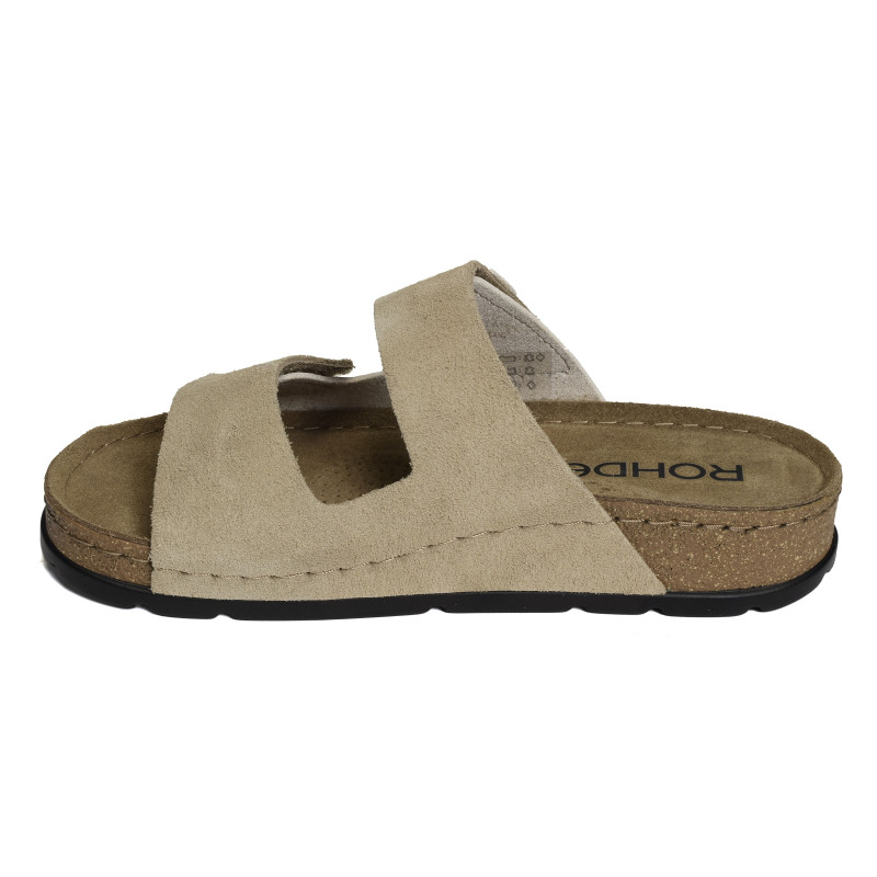5413 Beige Platine, Mules Rohde