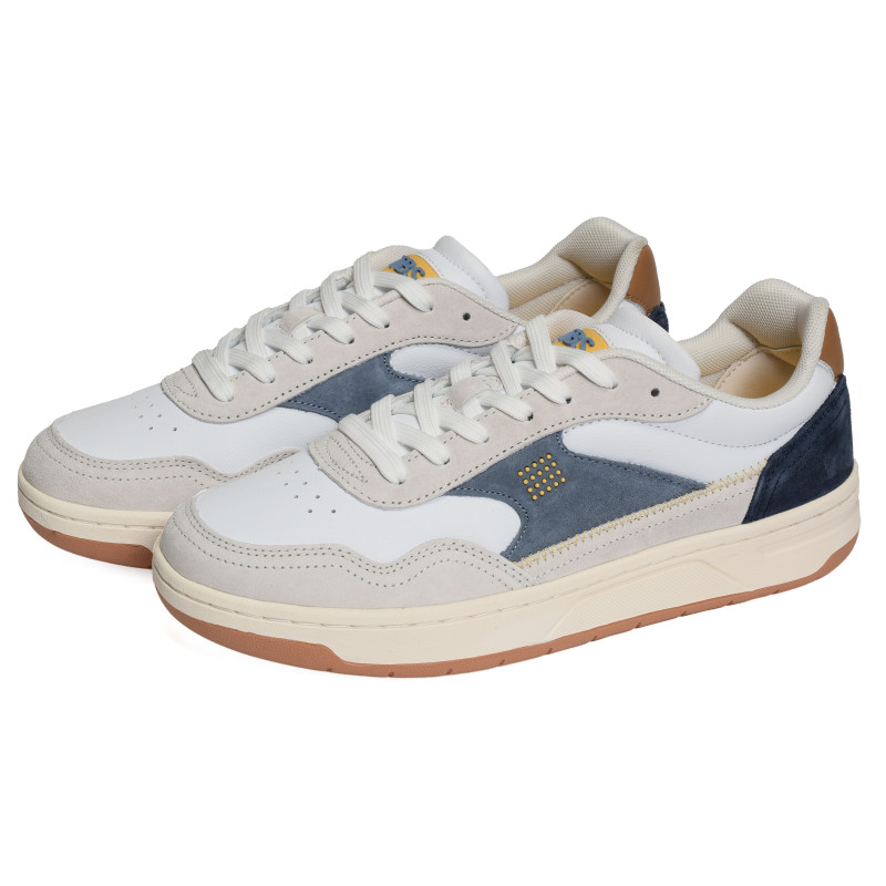 ALMERIO Blanc Bleu, Sneakers basses TBS