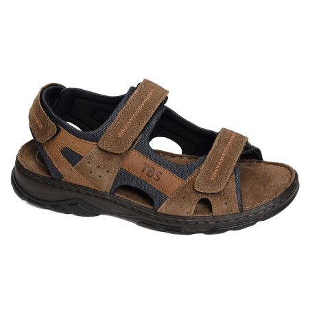 JOHALIN Marron Marine, Sandales plates & Nu-Pieds TBS
