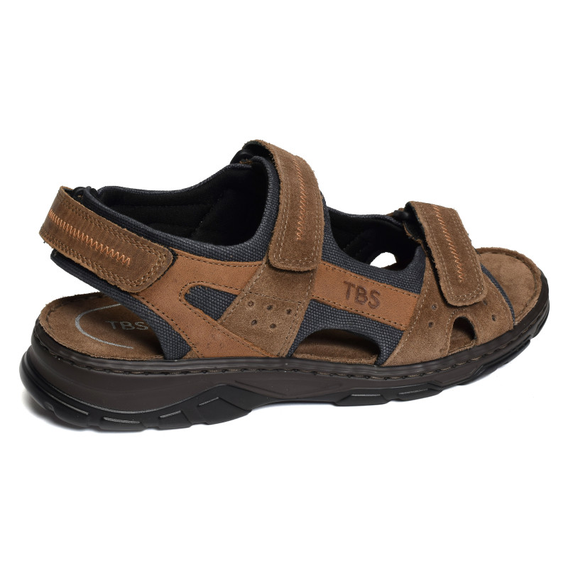 JOHALIN Marron Marine, Sandales plates & Nu-Pieds TBS